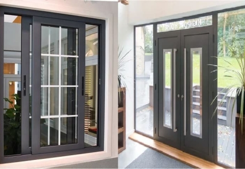 3 mẫu cửa nhôm kính phòng khách phổ biến hiện nay